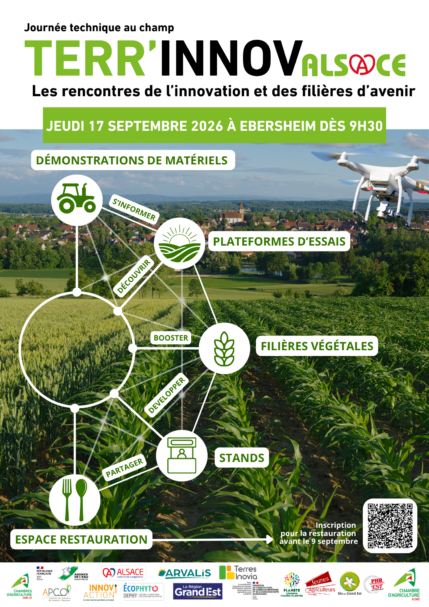 Affiche Finale Terr'Innov Alsace journée technique au champ
